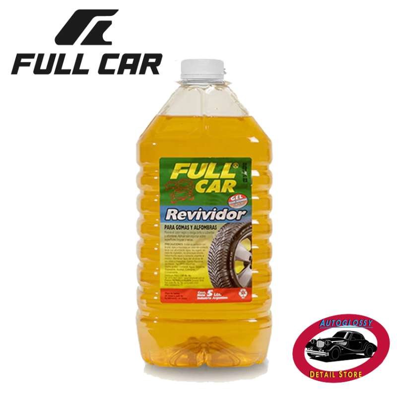 Full Car revividor para alfombras y gomas x 5l.