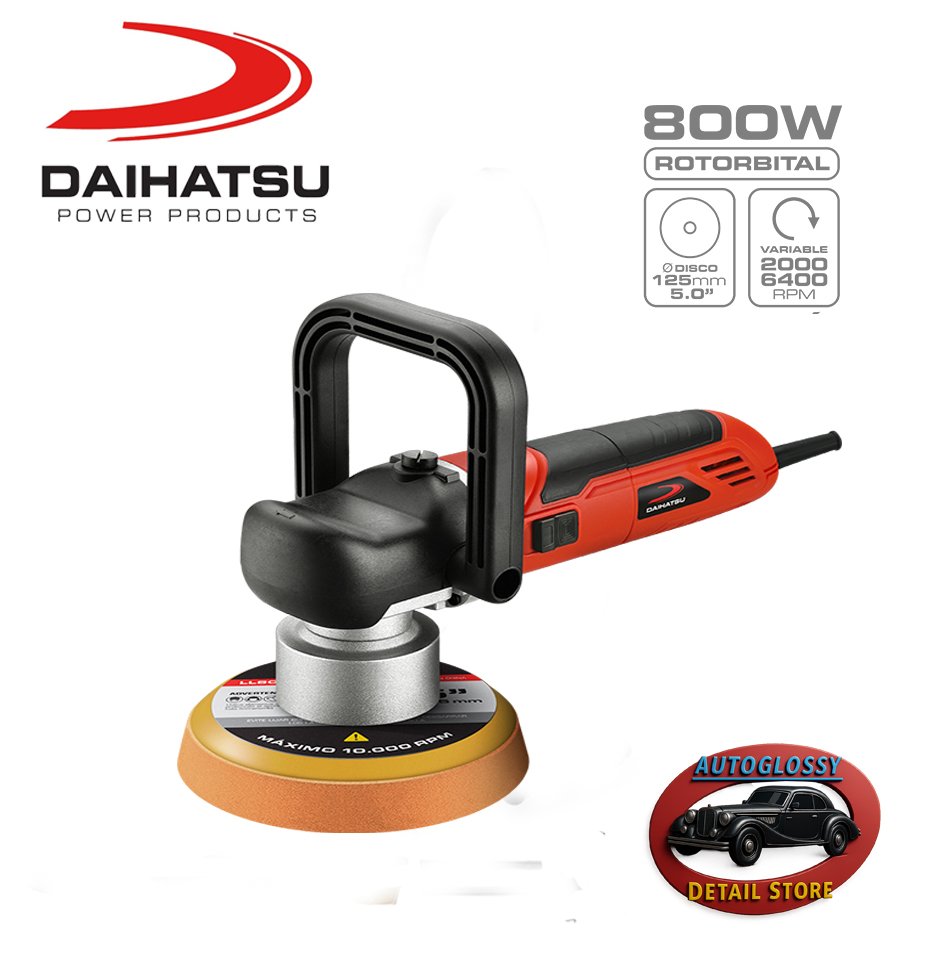 Daihatsu pulidora roto orbital 800 wats.