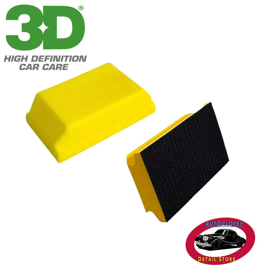 3D Taco para lijado con velcro 12cm x 8 cm.